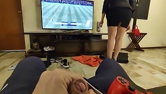 Stepmother'S Naughty Game With Her Boyfriend'S Son Ends In Anal Sex