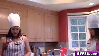 Three Sexy Ladies Share A Large Penis On Valentine'S Day