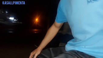 With Caution, I Expose Myself To A Woman Waiting For The Bus, Wondering How She Will Respond To My Provocative Act