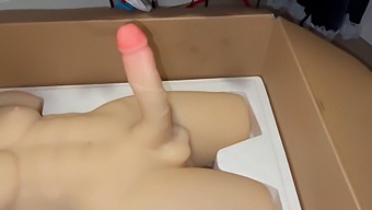 Teen Rides Male Sex Toy With Big Tits
