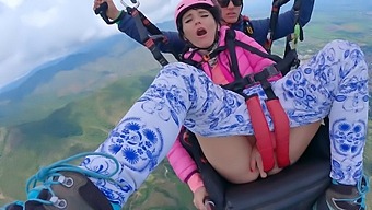 Unexpected Orgasmic Screams During Paragliding At 7000 Feet