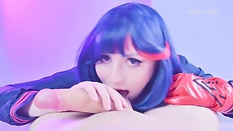 Ryuko Matoi Seduces Her Teacher With Deepthroating Skills