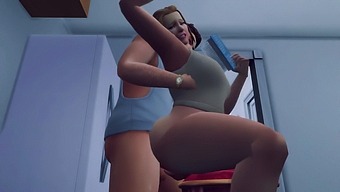My Partner'S Curvy Booty Takes Center Stage In This Video, Leading To A Quick Ejaculation In Doggy Style