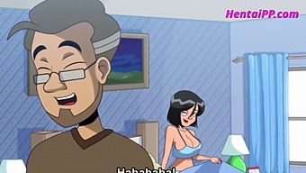 Stepmother With Big Breast Helps Stepson To Climax In This Cartoon.